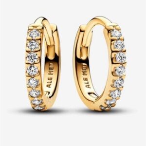 Pandora Sparkling Huggie Hoop Earrings